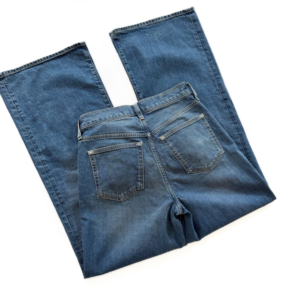 J.Crew Jeans Womens 26 Denim Trouser High Rise Wide Leg Stretch - Picture 9 of 10